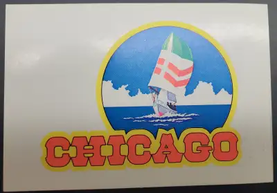 Chicago - Colorful sticker from 1985 (RARE), View more