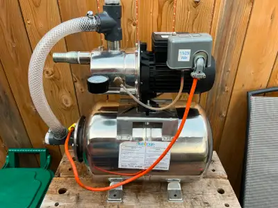 Burcam 3/4HP Stainless Steel Jet Pump and Water Tank, View more