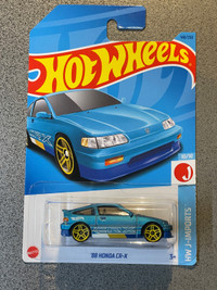 Rare Japanese Card Hot wheels Honda CRX blue 