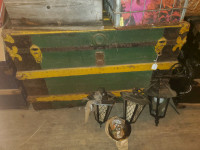 Qty of Antique Steamer/Steam Trunks