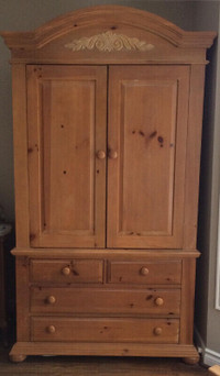 Pine Armoire - Broyhill Fontana