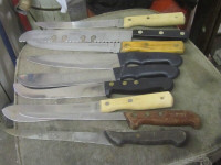 A FEW OLD CHEF'S KITCHEN KNIVES $5.00 EA. CULINARY