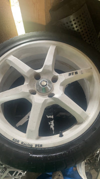racing rims with tires