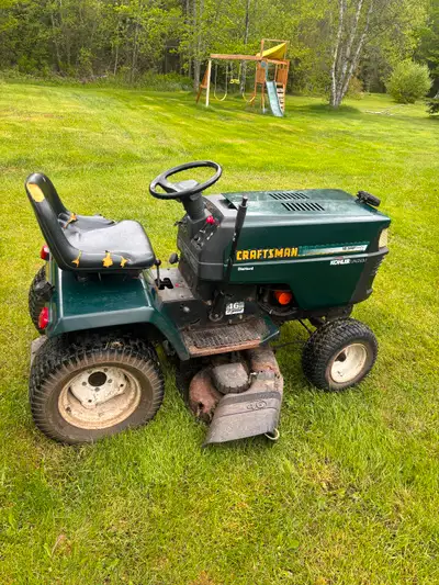 I have for sale a craftsman garden tractor. I have owned it for 5 years and has always ran good. Tra...