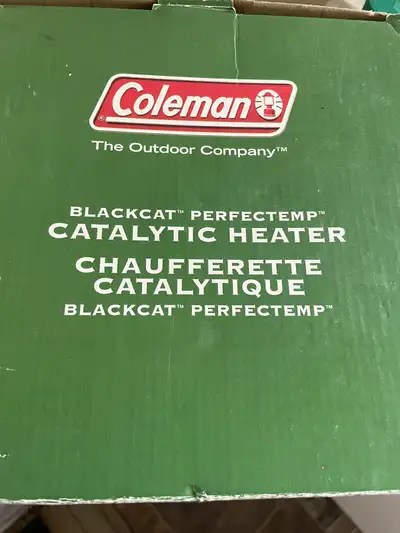 Colman propane heater. Used once or twice then ended up buying an RV. Like new. 3000 BTU. We live ou...
