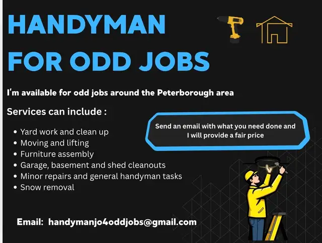 Handyman for Odd Jobs in Peterborough