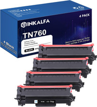 NEW: High Yield Toner for Brother TN760, 4 Black