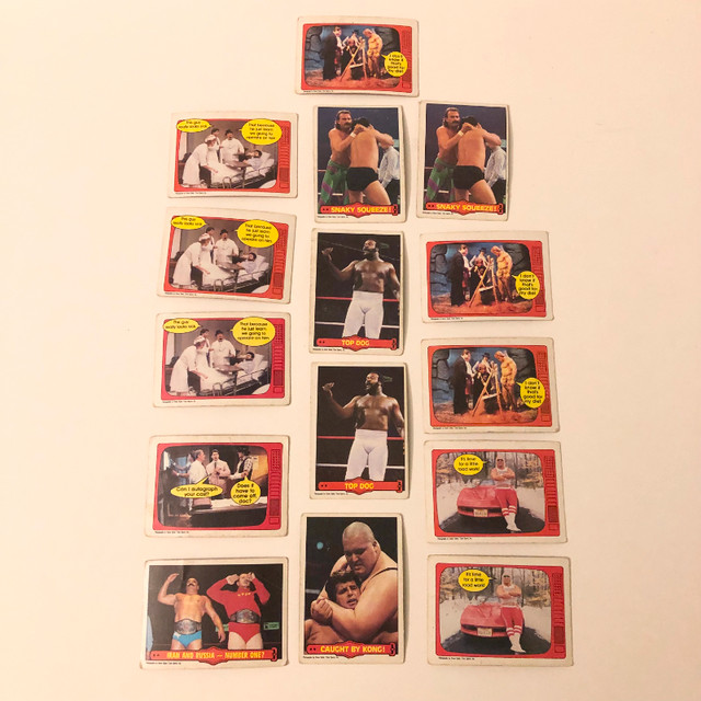 1985 WWF O Pee Chee Wrestling Cards Lot of 15 in Arts & Collectibles in City of Toronto