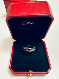 Cartier - Trinity Ring - 18K white gold and black ceramic
