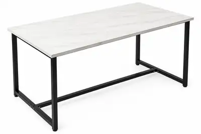 , Small Coffee Table for Living Room, White White 90, View more