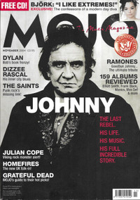 MOJO MAGAZINE Nov. 2004 Iss #132 JOHNNY CASH  The Ramones  Bjork