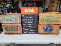 Wooden Crates and Crush Menu Board