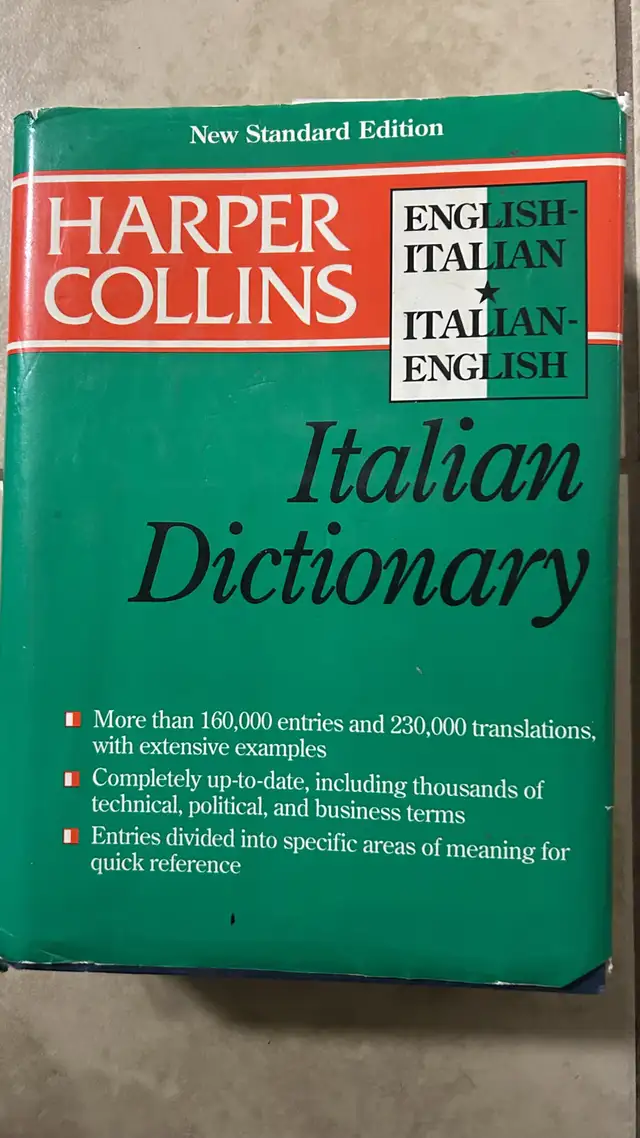 Italian Dictionaries Collin