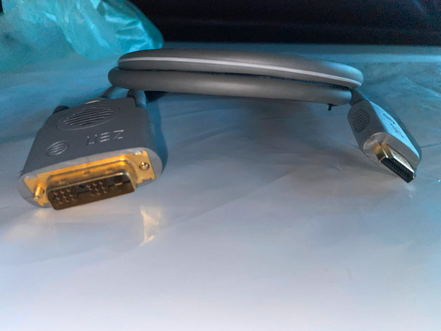HDMI (female) to DVI (male) Cable for PC to Monitors or TV in Cables & Connectors in Strathcona County - Image 2
