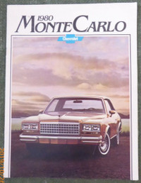 1980 Chevy Monte Carlo Car sales Brochure, in Penticton