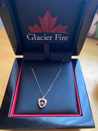 Beautiful Glacier Fire Canadian Diamond Necklace