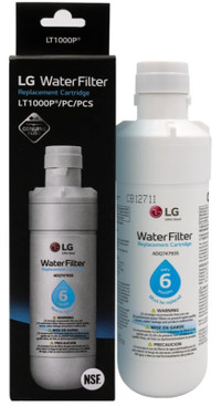 LG LT1000P Water/Ice Filter for Fridge (Replacement Cartridge)