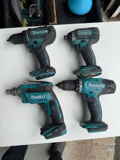 4pc Makita 18V Drill Lot, View more