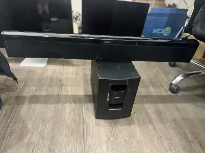 BOSE SOUNDBAR WITH WIRELESS SUB. MODEL- CINEMATE 1SR CONDITION-‘UNTESTED AS-IS’ ( PRICE ACCORDINGLY)...