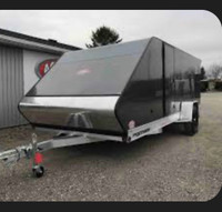 Snowmobile trailer storage