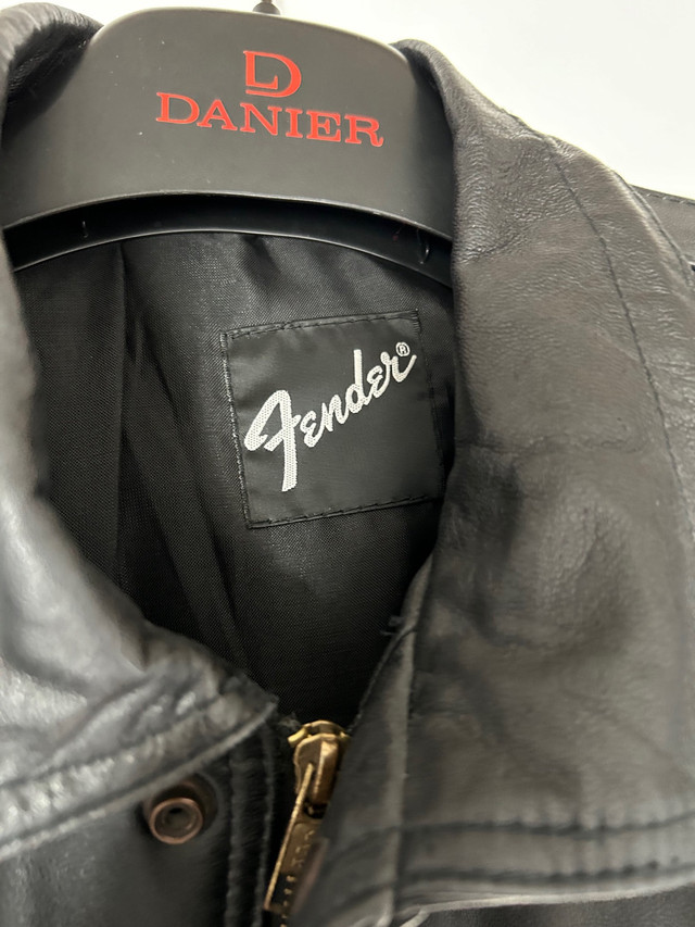 Fender custom shop leather jacket  in Men's in Hamilton - Image 4