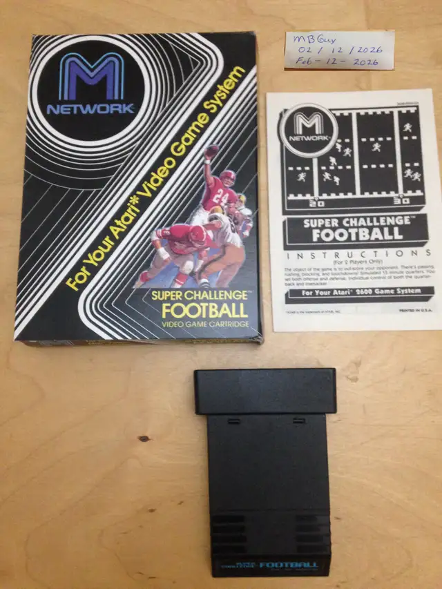 Lot #19 of Atari 2600 video games.  Football ET Super Breakout V in Older Generation in Winnipeg - Image 2