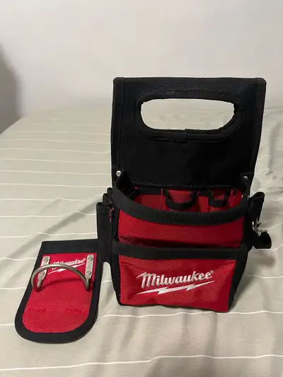 Milwaukee tool pouch and hammer loop, View more