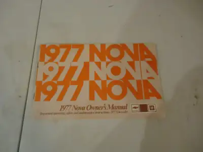1977 Chevrolet Nova Owners Manual. Like new. See Pictures. $20 picked up in Angus. Can Mail in Canad...