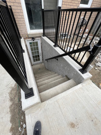 Entrance to basement and egress windows 