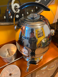 Vintage MCM Ball Shaped Phillips Coffee Urn Percolator