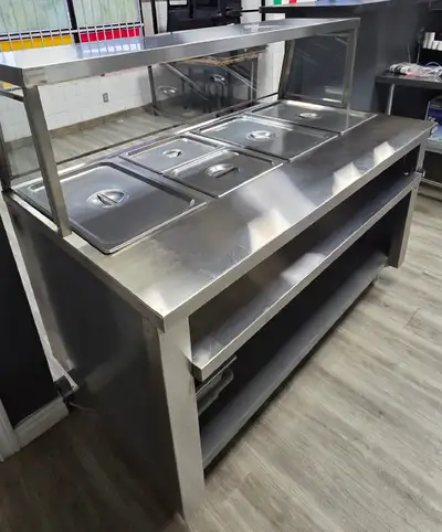 Nella STM58PSE 58” Electric Single Tank Steam Table with 4-Pan, View more