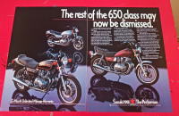 COOL 1981 SUZUKI GS650 MOTORCYCLES VINTAGE PRINT AD - MOTO RETRO