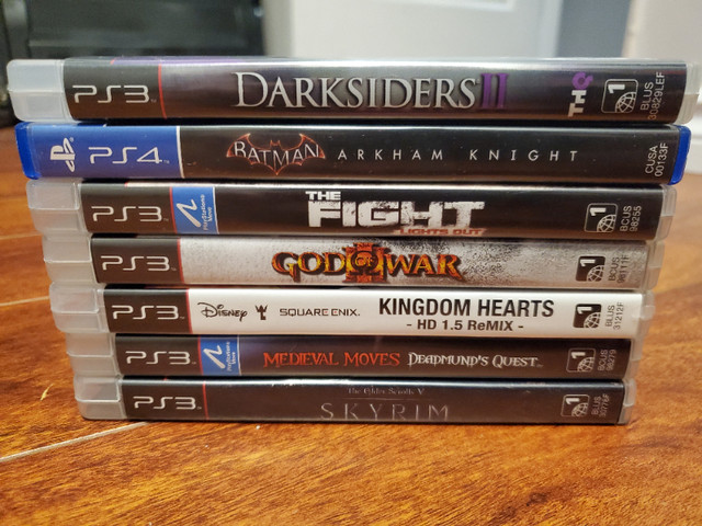 Lot of 6 PS3 games and 1 PS4 game - God of War 3, Batman, etc. in Sony Playstation 3 in Grande Prairie