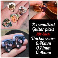 Personalized guitar picks