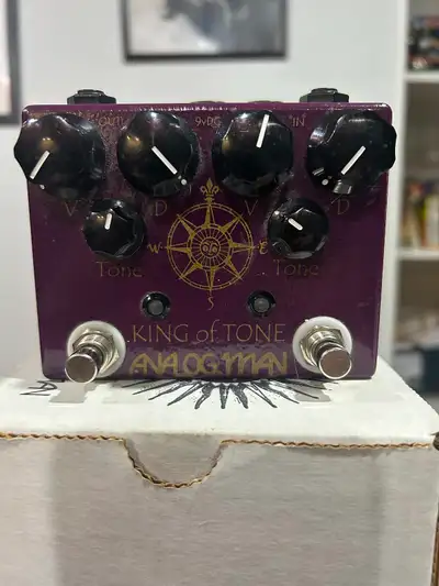 Analogman King of tone guitar pedal, View more