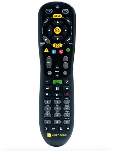 Télécommande Vidéotron pour Illico télé - NEUVE, View more