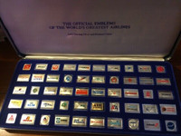 50 Emblems of the Worlds Greatest Airlines -50 Silver Ingots bar
