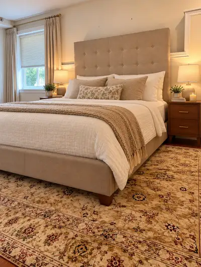 Queen Upholstered Tufted Bed Frame, View more