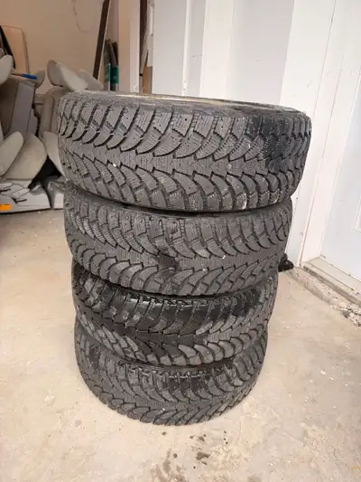 I am selling a set of four winter tires,taken from from Toyota Camry , size 205/55R16 94T, mounted o...