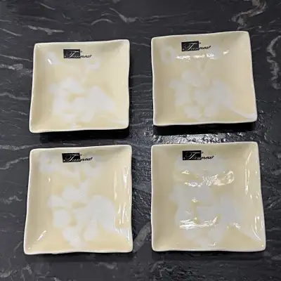 Set of 4 Tannex Square Porcelain Dishes , View more