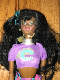 Barbie Doll 12" Black Girl Outfit Earrings Bendable Knees