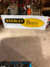 Stanley doors sign