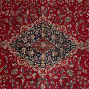 LARGE ELEGANT MASHAD 9.4FT × 12.5FT PERSIAN HANDKNOTTED RUG in Rugs, Carpets & Runners in City of Toronto - Image 7
