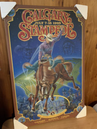 Calgary Stampede poster / plaque board / framed picture 