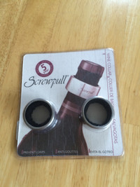 418 Set of 2 wine collars protects linens fr drips and spill $8