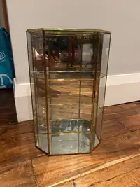 Mirrored trinket display case