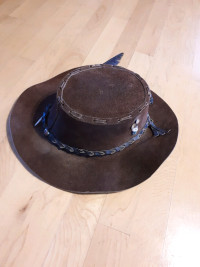 Vintage Mens Leather Hat 