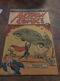 Reprint of first Superman feature