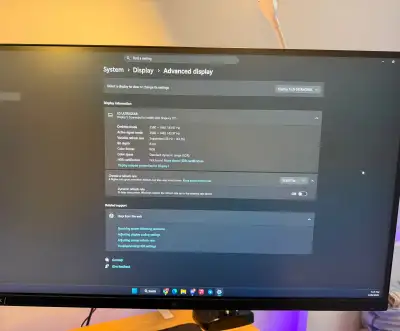 LG 27" QHD (2k) 144Hz IPS Gaming Monitor with Box and Arm, View more