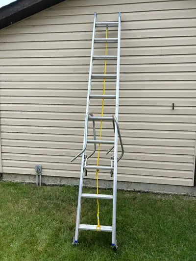Aluminum feather light extension ladder , View more